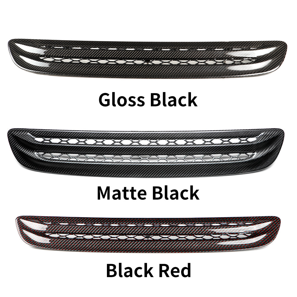 Dry Carbon Fiber Hood Vent Scoop Cover for Honda Civic Type R FL5 front view